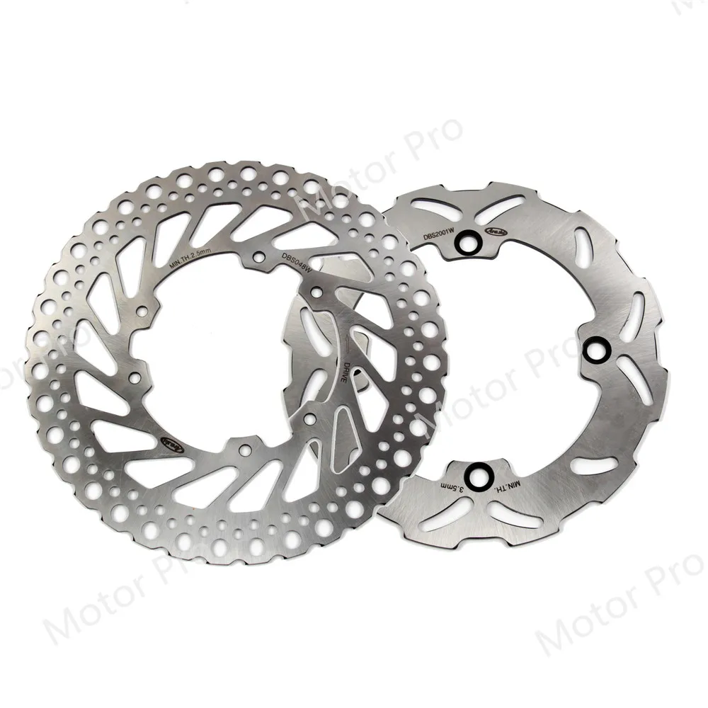 For Honda CR 250 R 1995 1996 Front Rear Brake Disc Disk Rotor Kits Motorcycle Accessories CR250R CR250 250R CR125R CR125E SILVER