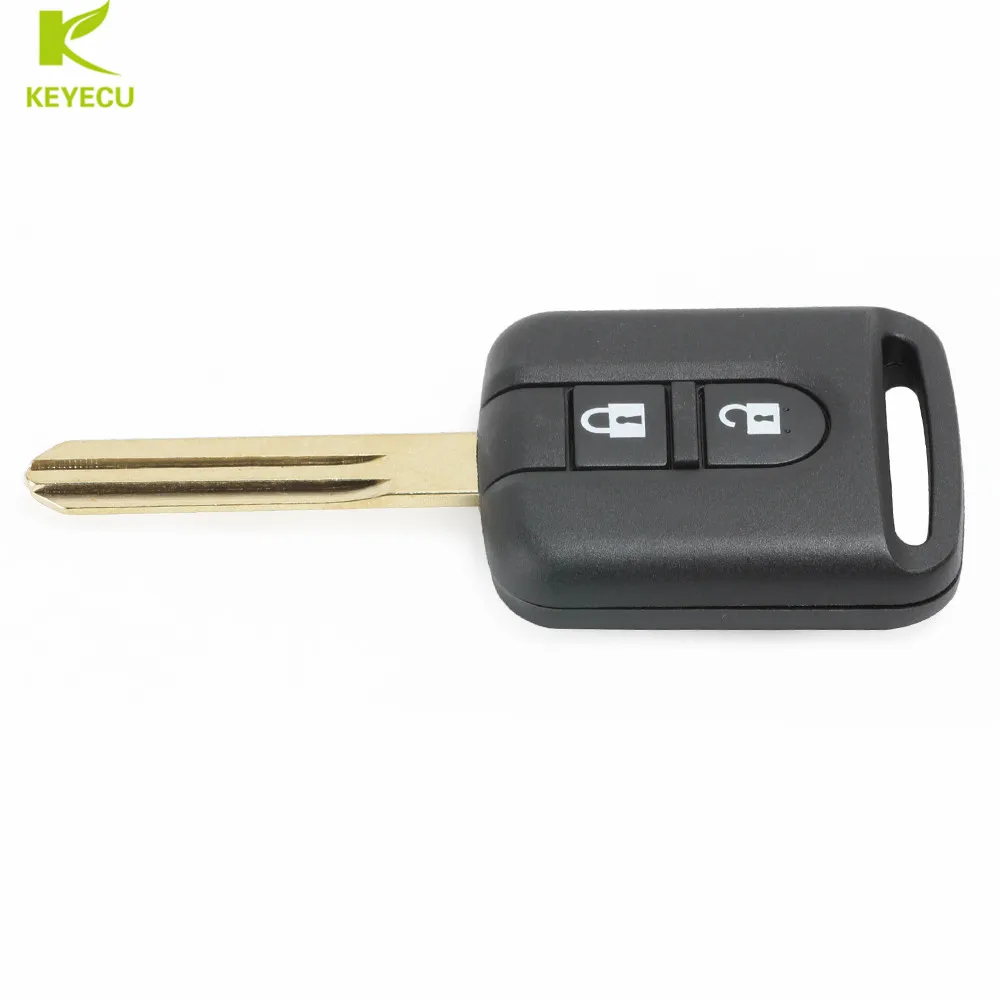 KEYECU Remote Transmitter key Fob 2 Button 433MHz ID46 for Nissan Elgrand X-TRAIL Qashqai Navara Micra Note NV200 5WK4 876/818