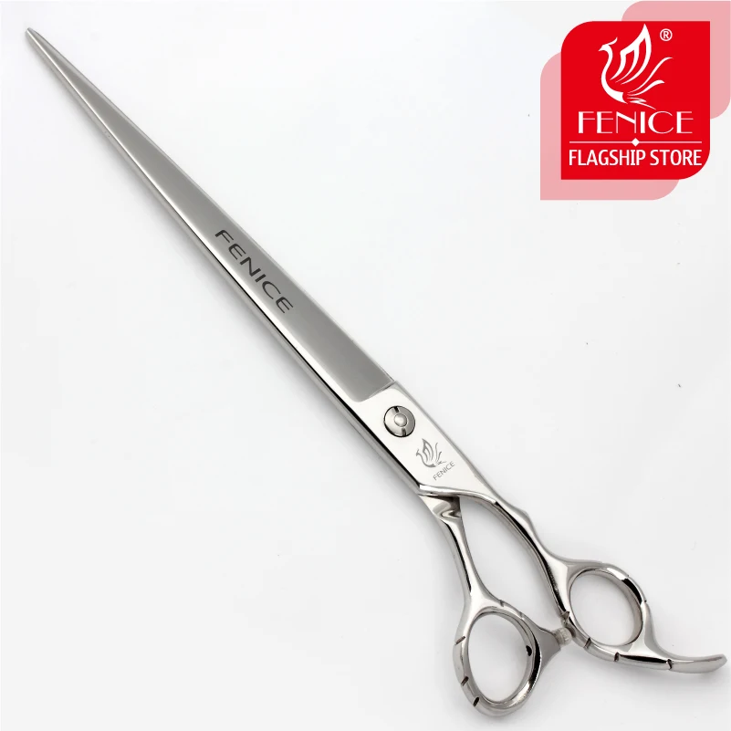 Fenice Professional Pet Grooming Scissors dog cutting shears 7 7.5 8.5 9 inch Japan 440c stainless steel non-slip handle