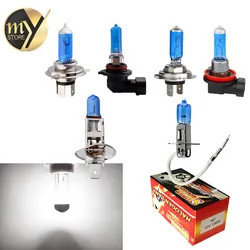 H1 H3 H4 H7 H8 H9 H11 9005 HB3 9006 HB4 Halogenlampen 55W 100W 12V Super helle Weiße Auto Lichter 6000K Auto Lampe Auto Scheinwerfer