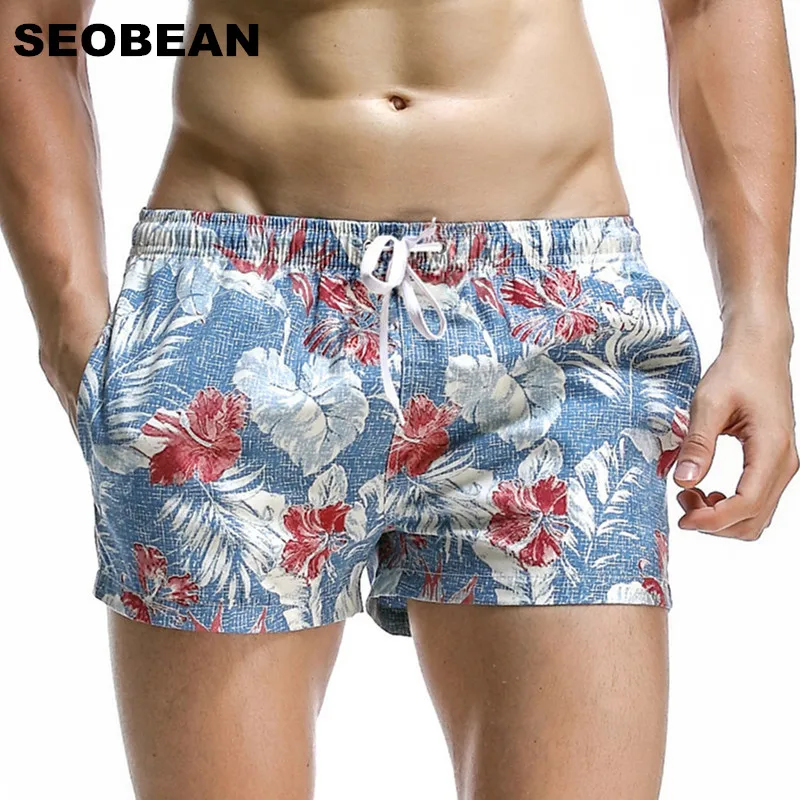 Seobean Zomer Stijl Board Shorts Mannen Zee Strand Vakantie Shorts Heren Zwembroek Snel Droog Shorts