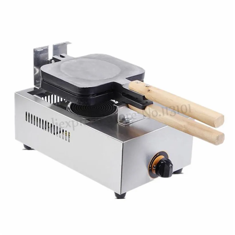 Stainless Steel Hot Dog Waffle Machine Gas Sausage Grill Maker 4 sticks