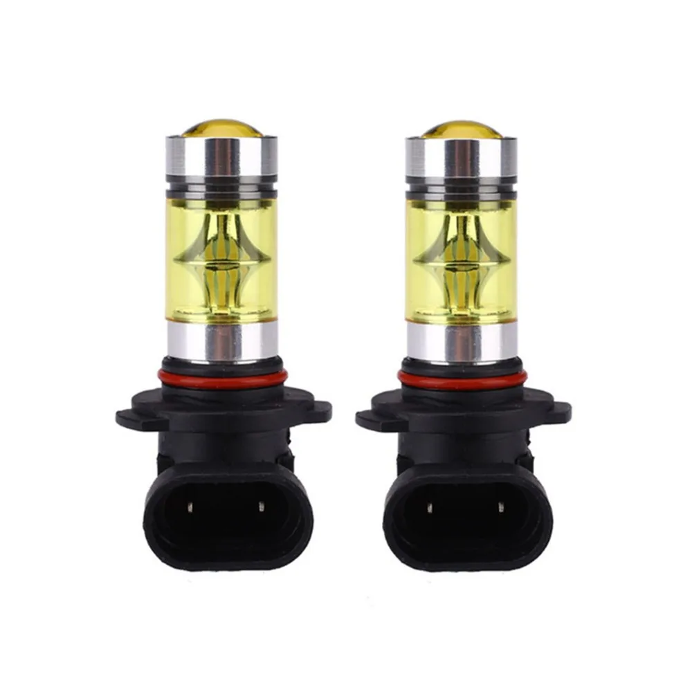 2pcs 9005 H4 H11 LED Fog Lights Bulb 1800LM 3000K Gold Yellow light Car Driving Running Lamp Auto Leds Light 12V 24V