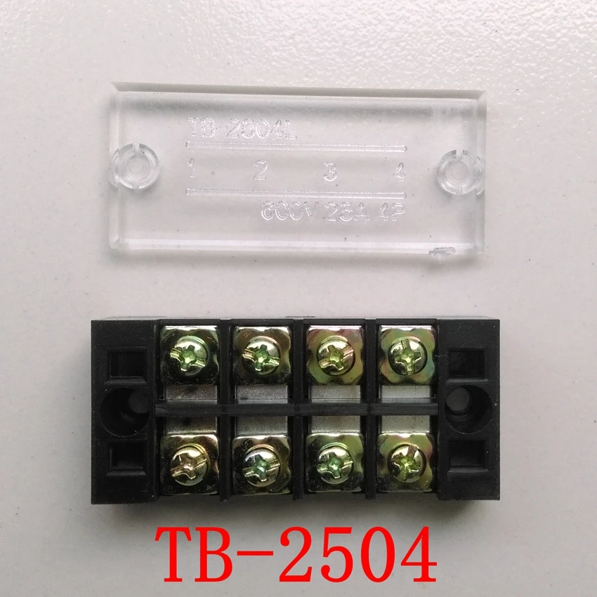 5pcs/lot TB Terminal Block TB-2504 Panel Mounted Terminal Connector 600V 25A 4 Position