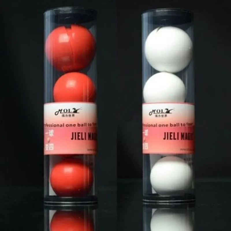 Deluxe Multiplying Balls (White/Red Avaliable,43mm) One to Four Balls Soft Magic Tricks Stage Magia Gimmick Props Accessories