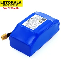 Liitokala 36V 5.2Ah 5200mah wysoki odpływ dwukołowa deskorolka elektryczna samobalansująca bateria litowa do samodzielnego równoważenia pasuje