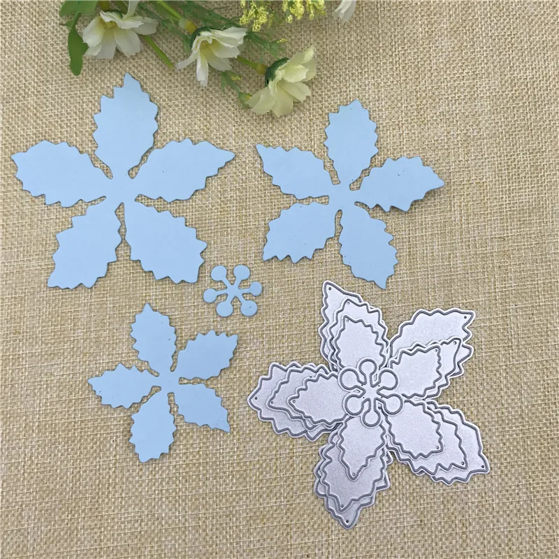 Flowers Leaves stencil Metal Cutting Dies Stencil Scrapbooking Photo Album Card Paper Embossing Craft DIY