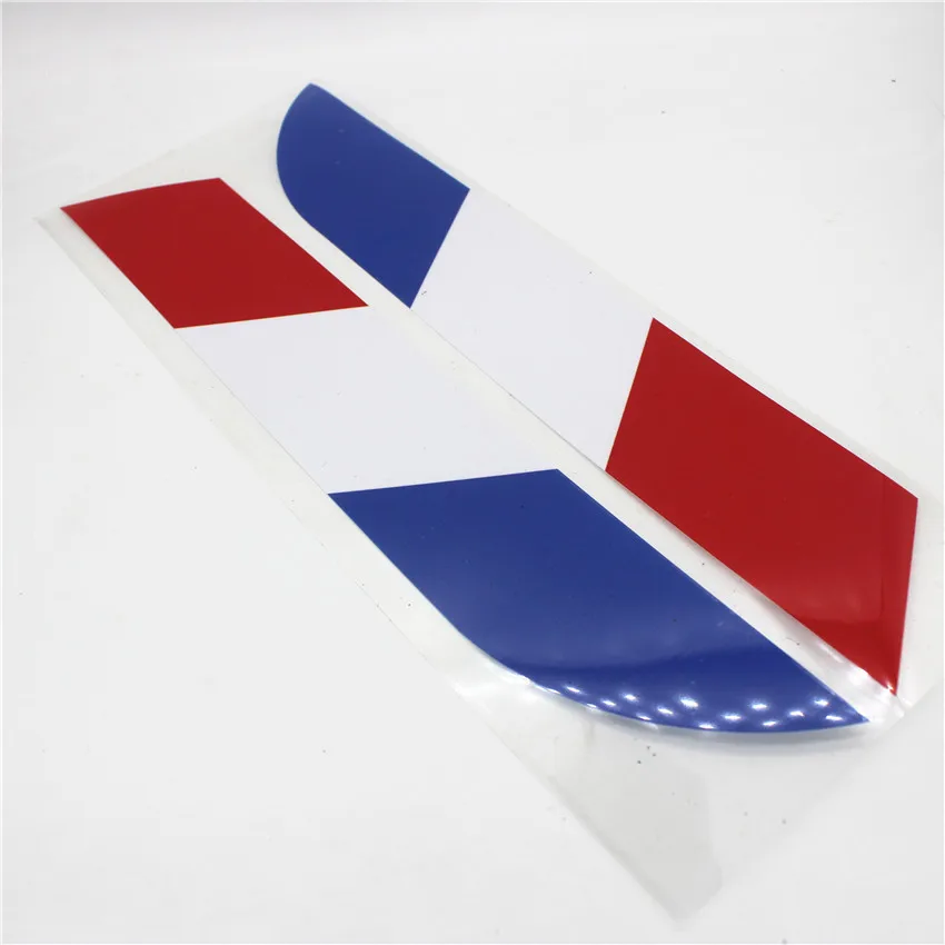 2pcs 30cm France Color Car National Flag Stickers PVC Rear Decal Styling For Peugeot Citroen Renault Bugatti DS Dacia