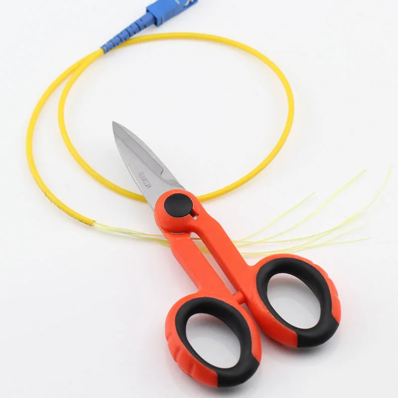 High Quality RCZ-527 Aramid Kevlar Fiber Scissorsfiber stripping pliers RCZ-527 Fiber pigtail patch cord  scissors Free Shipping