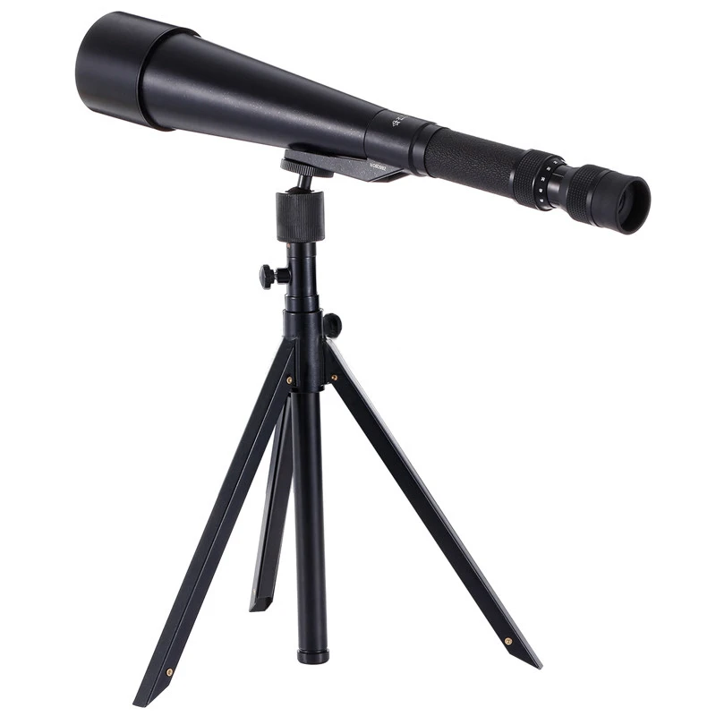 Powerful Russian Monocular Telescope 15-60x66 Black HD Long Range Zoom Monoculars Outdoor Camping Hunting Telescopes with Tripod