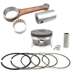 Motorcycle Engine Parts 66mm Connecting Rod + Piston Ring Kit for Suzuki DR200 DR200SE DF200 VAN VAN 200 1986~2000 Pistons Rings