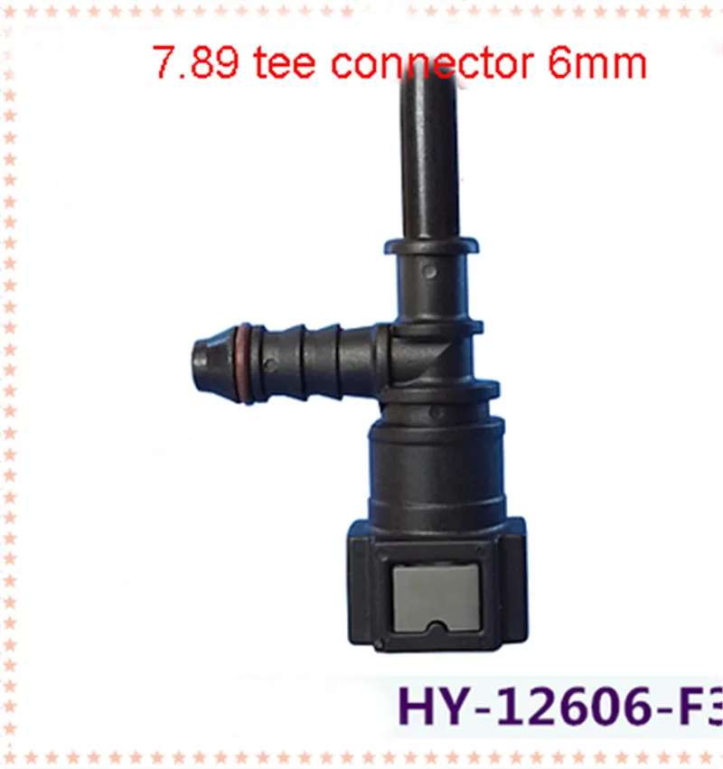 7.89 ID6 F Type Car Fuel Quick Connector Males Female Connector Quick-release Fitting Fuel/methanol/ethanol/urea 6-8mm Tube 1pc