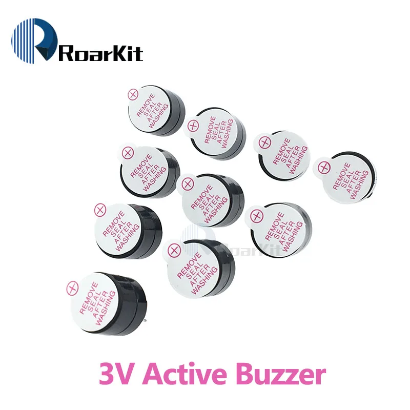 10pcs 3v Active Buzzer Magnetic Long Continous Beep Tone Alarm Ringer 12mm MINI Active Piezo Buzzers Fit For Arduino Diy Electro