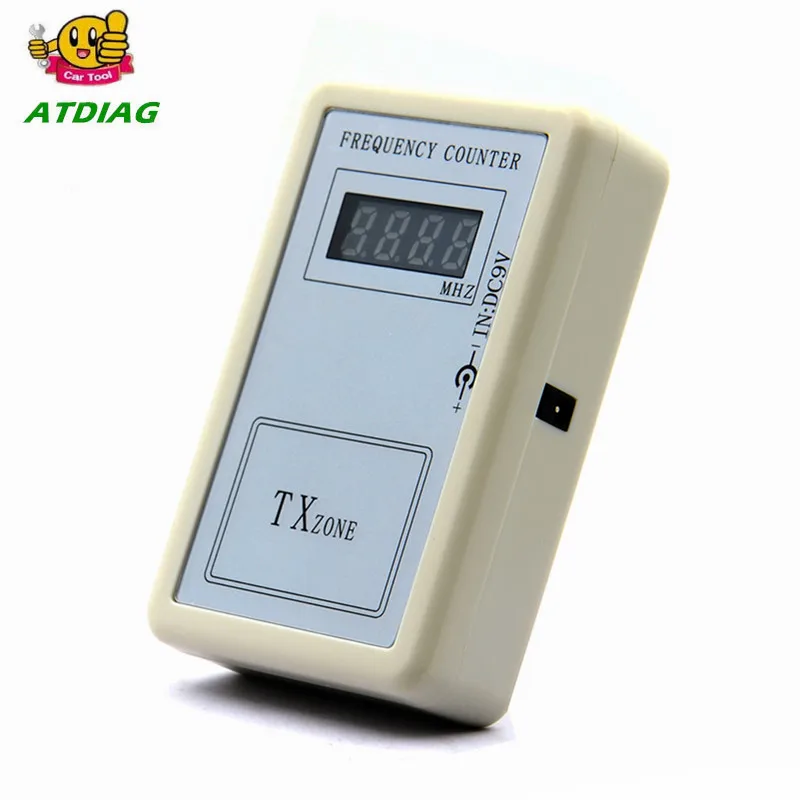 Remote Digital Frequency Counter white Meter Counter for Car Auto Key Remote Control Detector Cymometer Power Supply Cable