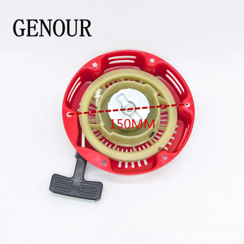 CHINESE GX100 RECOIL STARTER FOR 154F/152F GASOLINE ENGINE PARTS PULLER START 1KW TG1500 LT1200 FG1800 GENERATOR REPLACEMENT