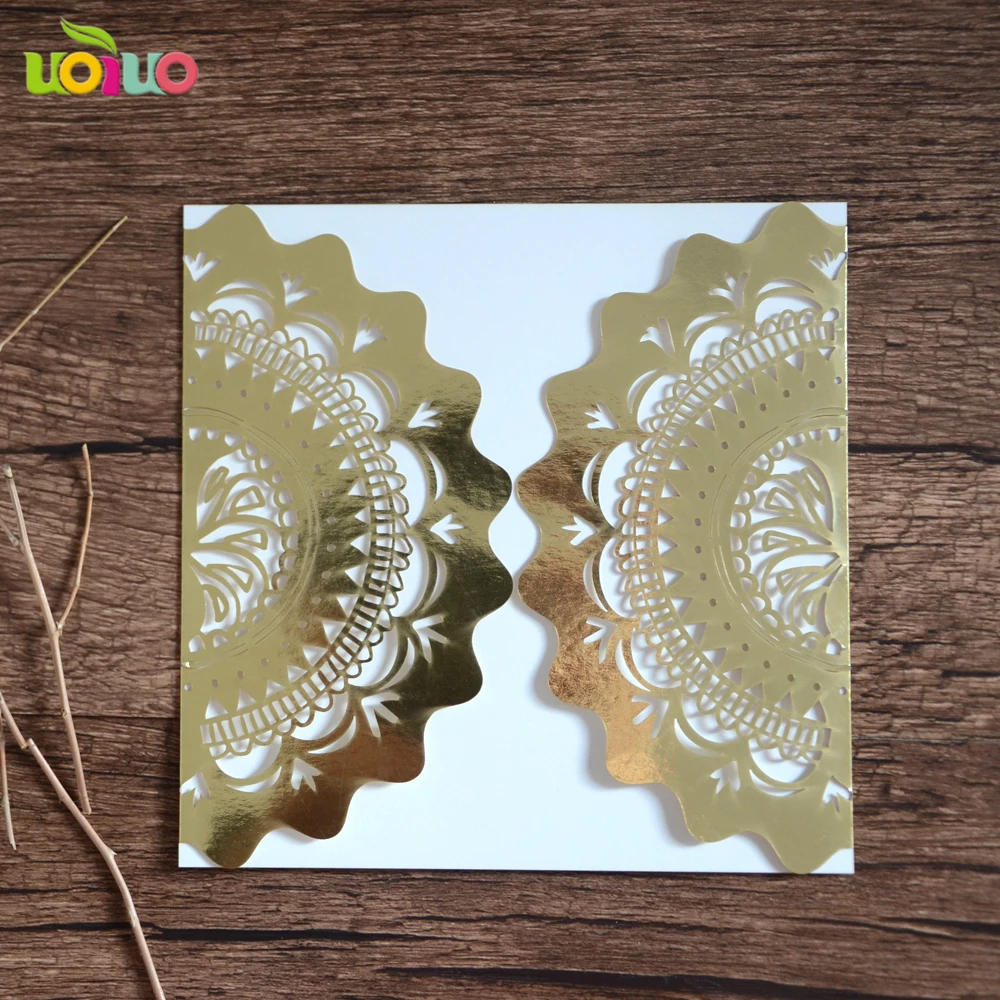 wedding favor luxurious lace white wedding invitation cards unique pocket indian customized letter press invitations wholesale