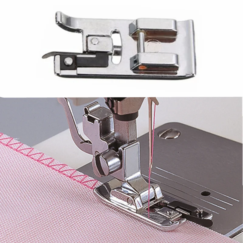 Pied presseur vertical Overlock pour machine à coudre, Overcast, Snap on Foot, Accessoires pour Brother et Janome, SA135, 5BB5 Matte