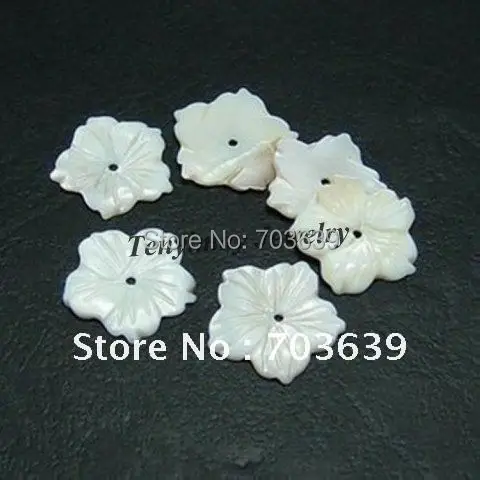 

22mm Carved Flower Shell Pendants For DIY Free Shipping(50pcs)