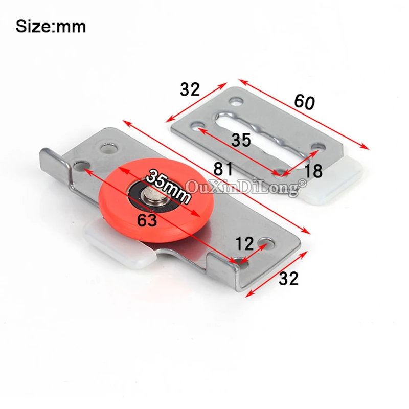 

НОВЫЕ 4 комплекта роликов для раздвижных дверей шкафов, нейлоновые бесшумные колесики для дверей гардероба и шкафов для одежды