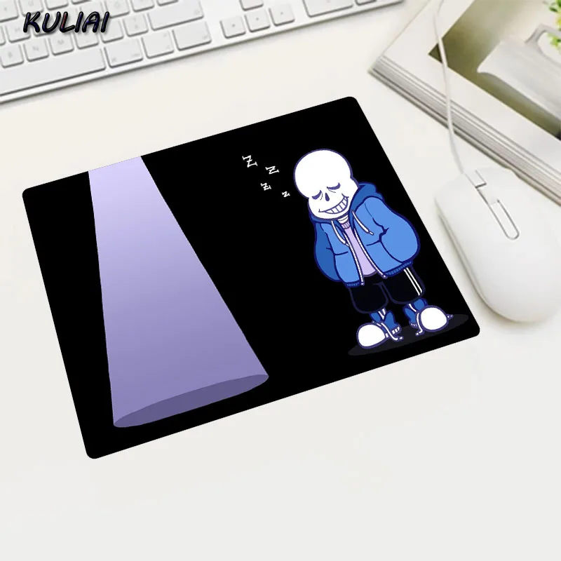 XGZ Cute Anime Rubber Rectangular Game Mouse Pad 22X18 25X20 29X25cm Undertale Wallpaper Desk Decoration Mats Small Portable