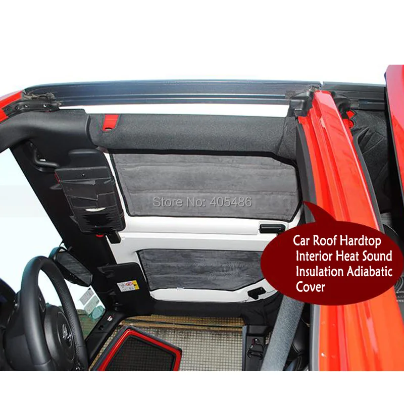 A Set of Hard Top Insulation kit Sound Deadener for Jeep Wrangler JK 2DOORS 4DOORS 2012 Up