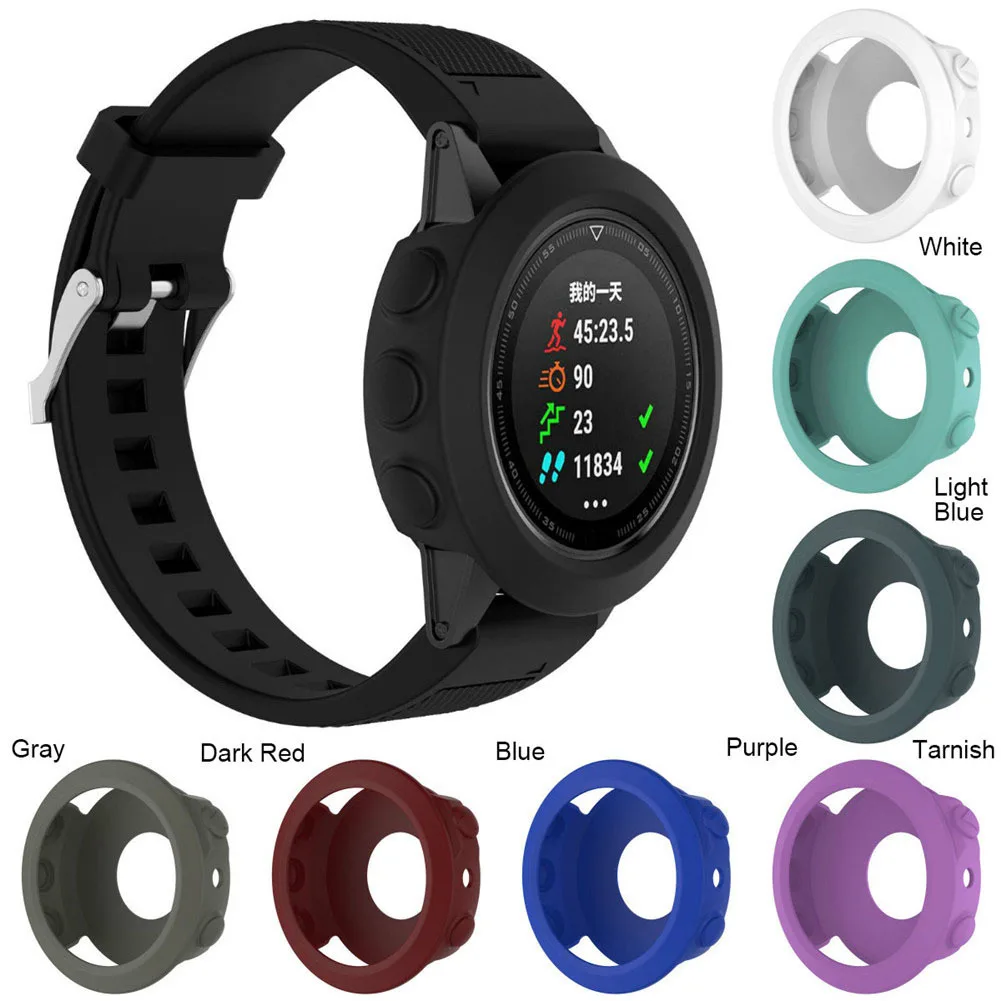 HOT SALE! Soft Fashion TPU Screen Protector Cover Clear Protective Film Guard For Garmin Fenix 5 Silicone Protective Case Cover