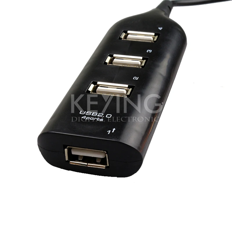 SR 4 Port USB Hub 480Mbps High Speed Four Port USB 2.0 Charger Black White Color for Mobie Phone Computer Tablet Notebook Laptop