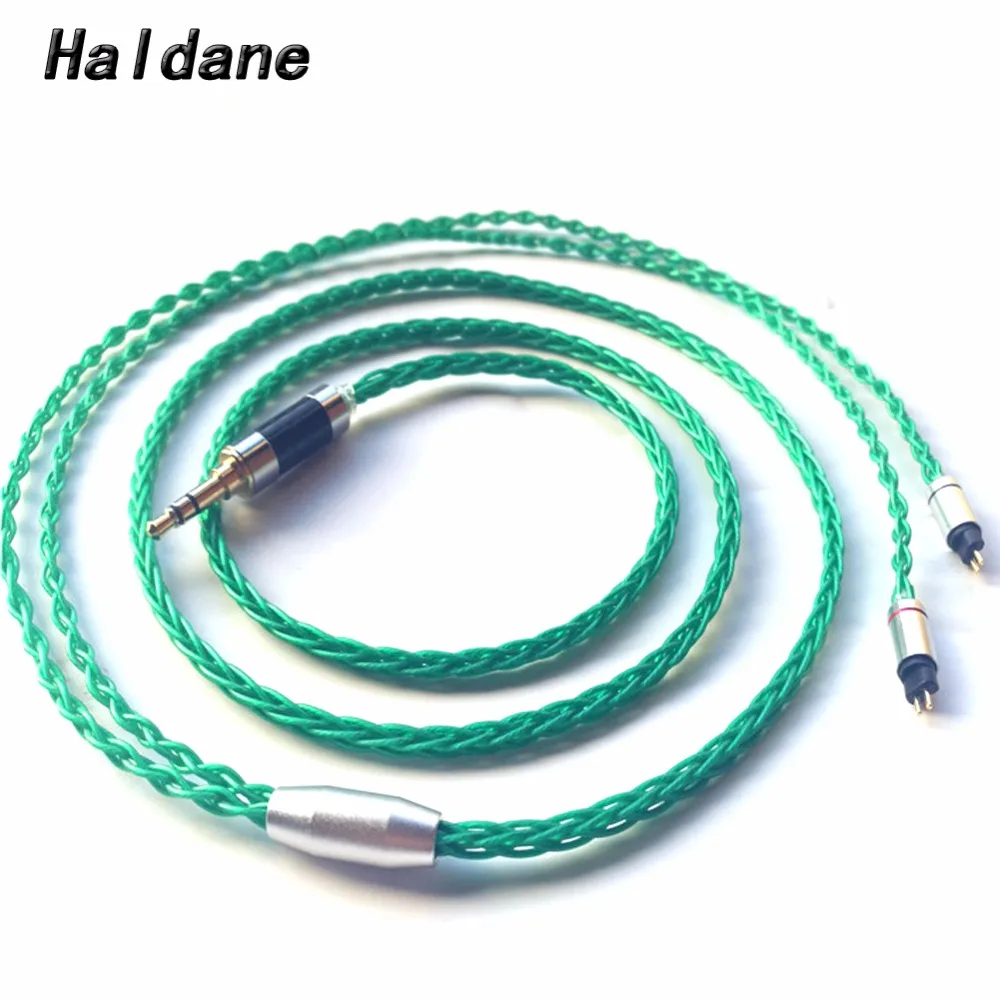 

Free Shipping Haldane 8 Cores silver plated 0.78mm 2Pin Earphone Cable For W4r UM3x 1964 Heir 10.A IEM8.0 IEM10.0 KZ zs5/zs3