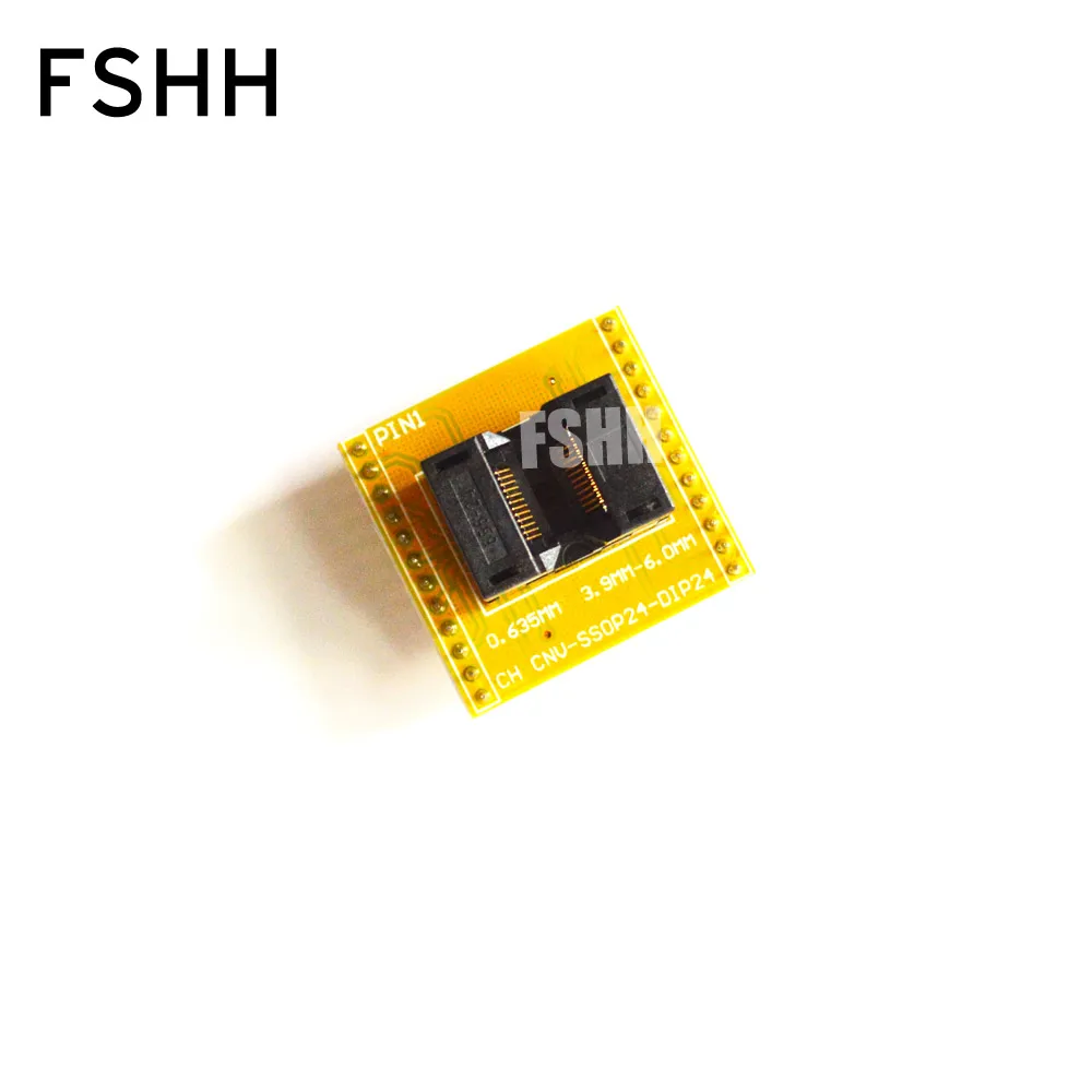 

SSOP24 to DIP24 Programmer adapter TSSOP24 IC test socket Pitch=0.635mm width=3.9/6.0mm