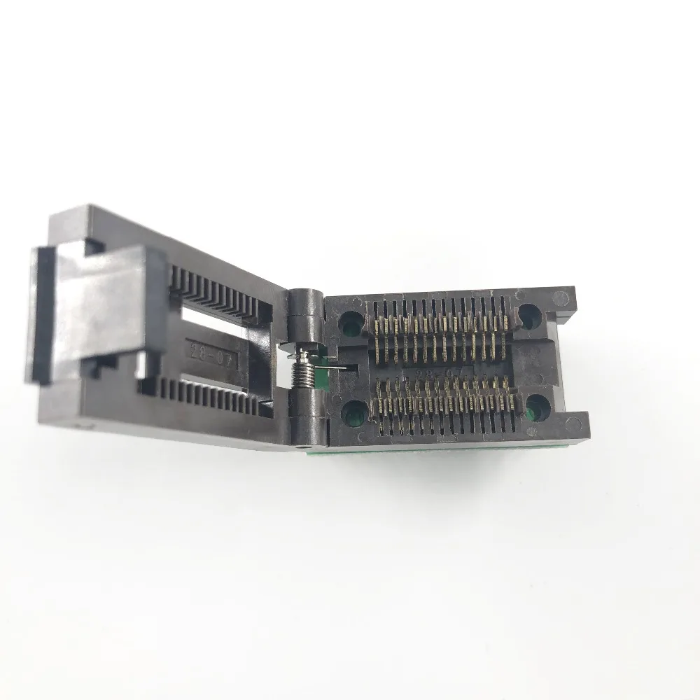 SOP28/SOIC28 to DIP28 Pitch1.27 Body Width 7.5mm Test/Programming Socket 300mil ZIF Adapter 28pin 30V 50mΩ wire connector test