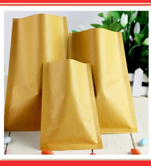 

18cm*26cm,100pcs/lot,kraft bag without the zipper heat seal kraft bag for food Can be sealed with a manual heat sealer