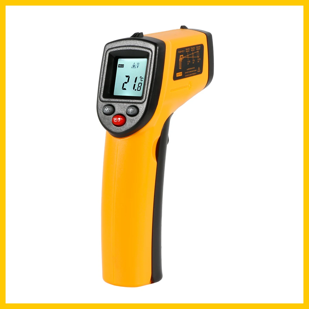 Digital Infrared Thermometer Non Contact Pyrometer IR Laser Point Gun with Backlight -50~400degree GM320 -BENETECH