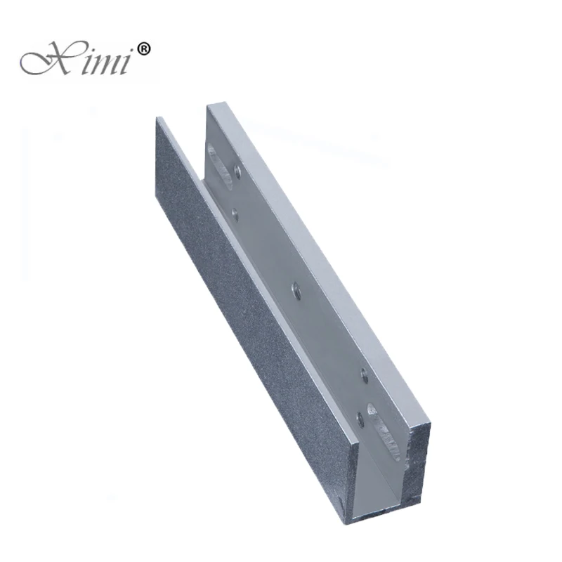 280KGS Magnetic Lock U Bracket For Frameless Glass Door Installation No Frame Glass Door 600lbs EM Lock U Bracket