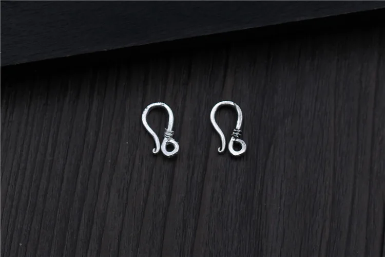 100% 925 Sterling Silver S Clasp Hooks For Bracelets Connection High Quality Handmade Clasps Accessories DIY Fine Jewelry Making