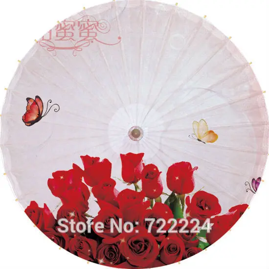 

Free shipping blue bamboo paintinghandmade umbrella waterproof sunshade dance props oiled paper umbrella unique chinese umbrella