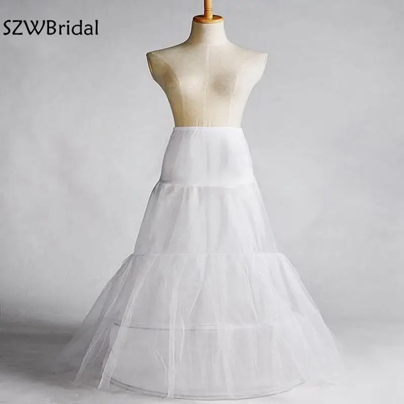 Nueva llegada A-Line Vestido de novia enagua jupon mariage Halloween con 1 capa de tul vestidos de novia Vestido de noiva