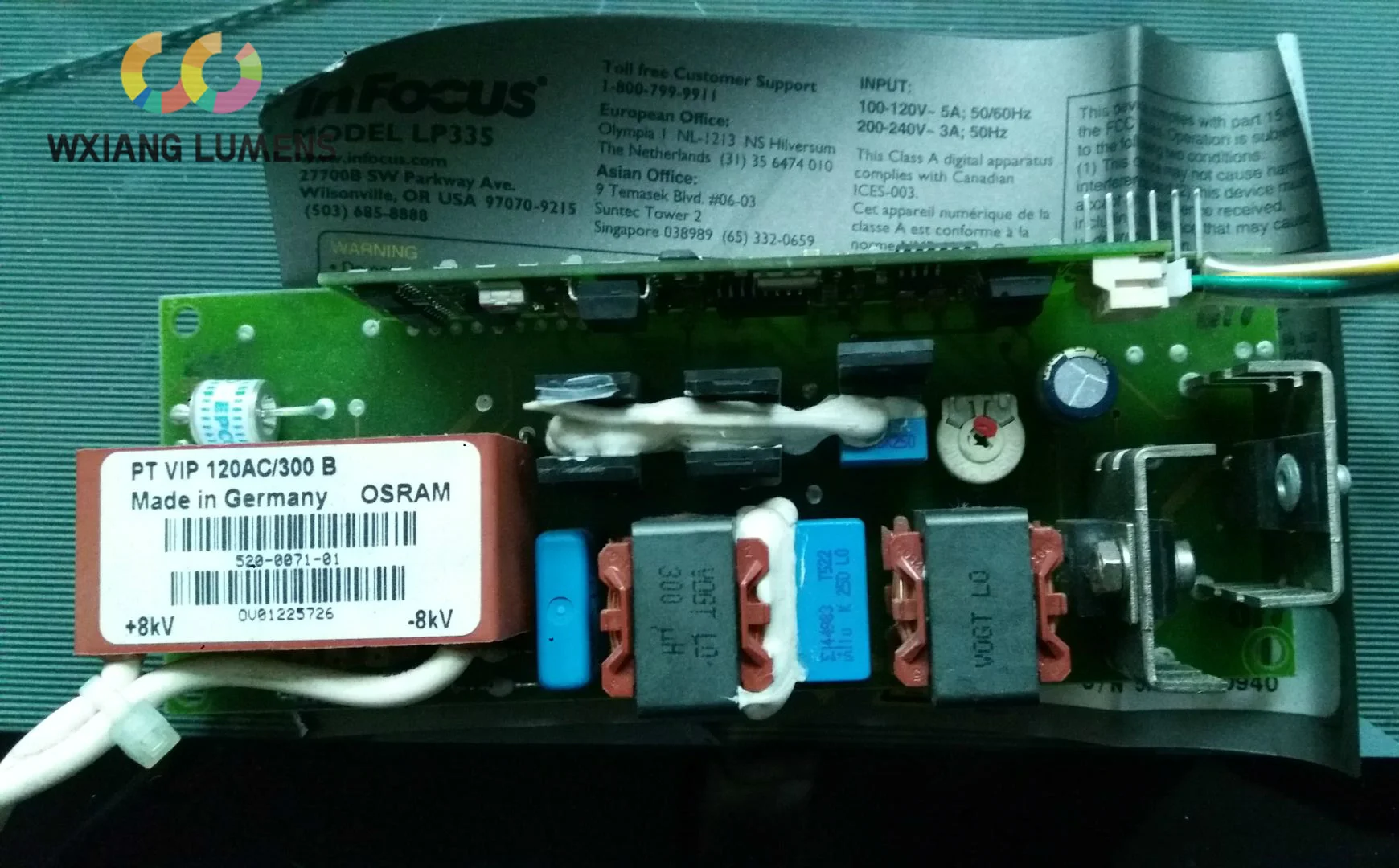 

Projector Ballast Lamp Power Supply Lamp Driver Fit for InFOCUS MODEL LP335 PT VIP 120AC/300 B