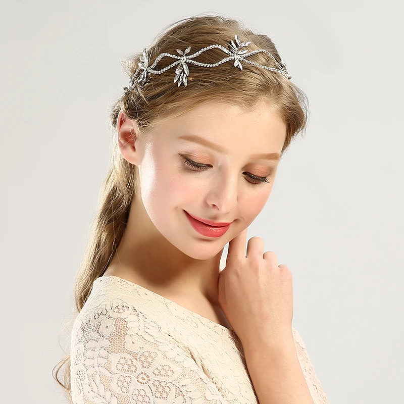 Rhinestone Headband Bridal Hair Jewelry Crystal Headband Hair Wedding Accessories Bride Headdress