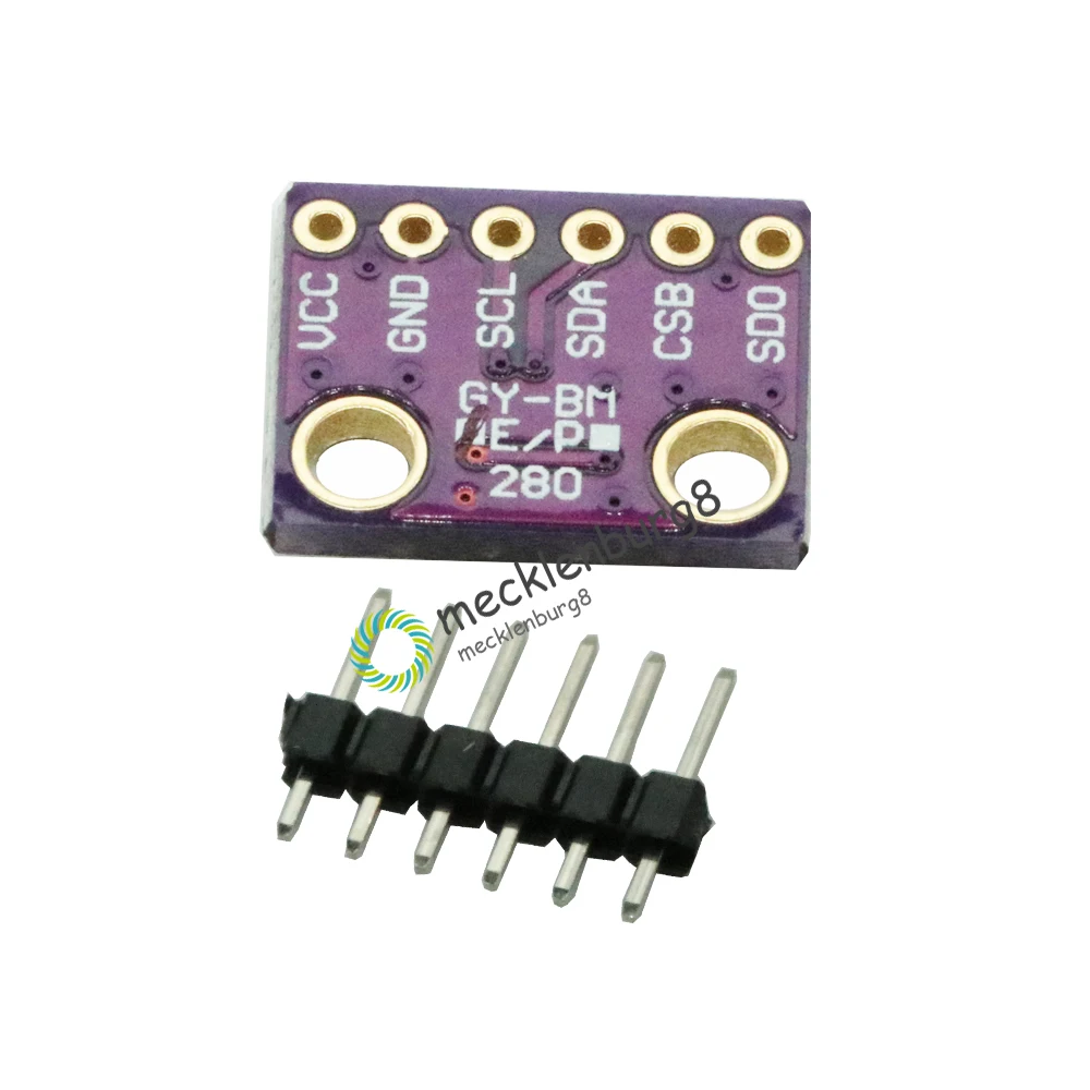 

Цифровой сенсорный модуль GY-BME280 BME280 I2C SPI, модуль повреждения температуры, влажности, атмосферного давления, высокая точность 3,3 В