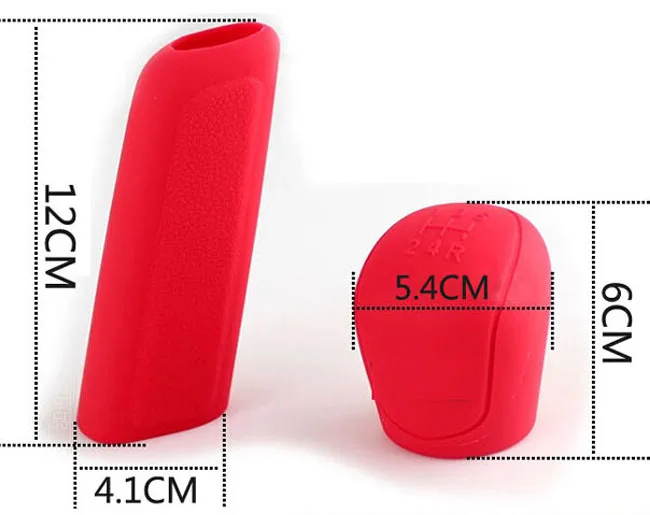 Fit For Ford Focus 2 3 MK2 MK3 Fiesta Handbrake Gear Head Shift Knob Silicone Cover Skin 2009 2010 2011 2012 2013 2014 2015