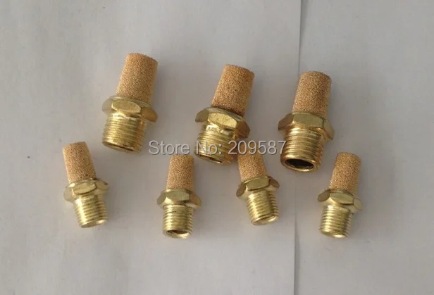 Silenziatore filtro pneumatico 25 pezzi bronzo sinterizzato 1/4 "BSPT