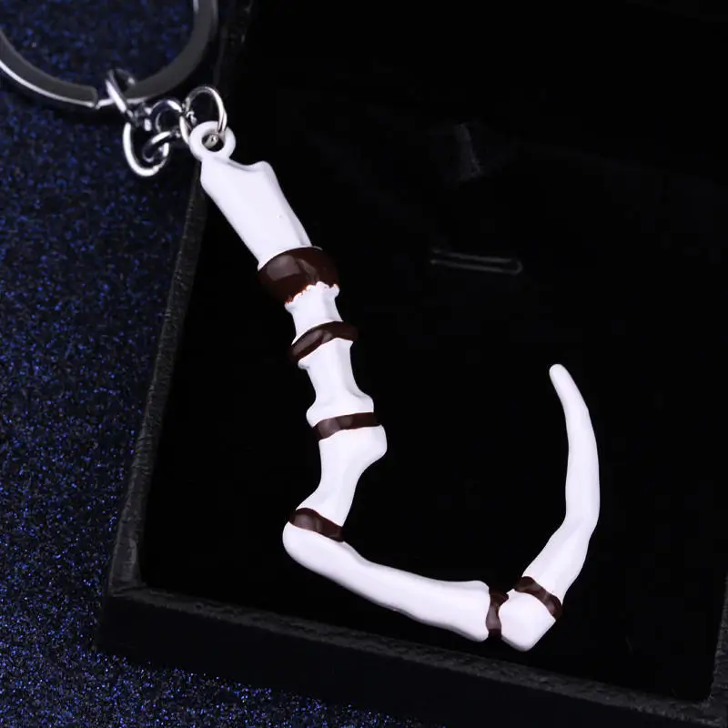 MQCHUN Dota 2 Cosplay Keychain Butcher Pudge Key Chain Immortal Dragon Talon Hook Alloy Dota2 Keyring For Men Gift -50