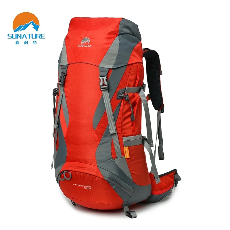 Imagem -02 - Sunatural Mochila Profissional de Montanhismo Bolsa de Ombro para Uso ao ar Livre Equipamento de Pilotar Capa à Prova de Chuva 50l Mais 5l