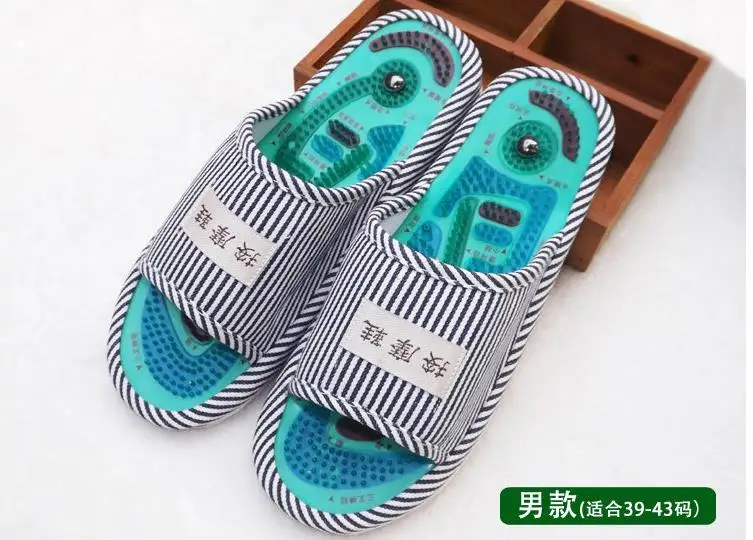 HANRIVER Reflexology Foot Acupoint Slipper Massage Promote Blood Circulation Relaxation Health Foot Care Shoes Pain Relief