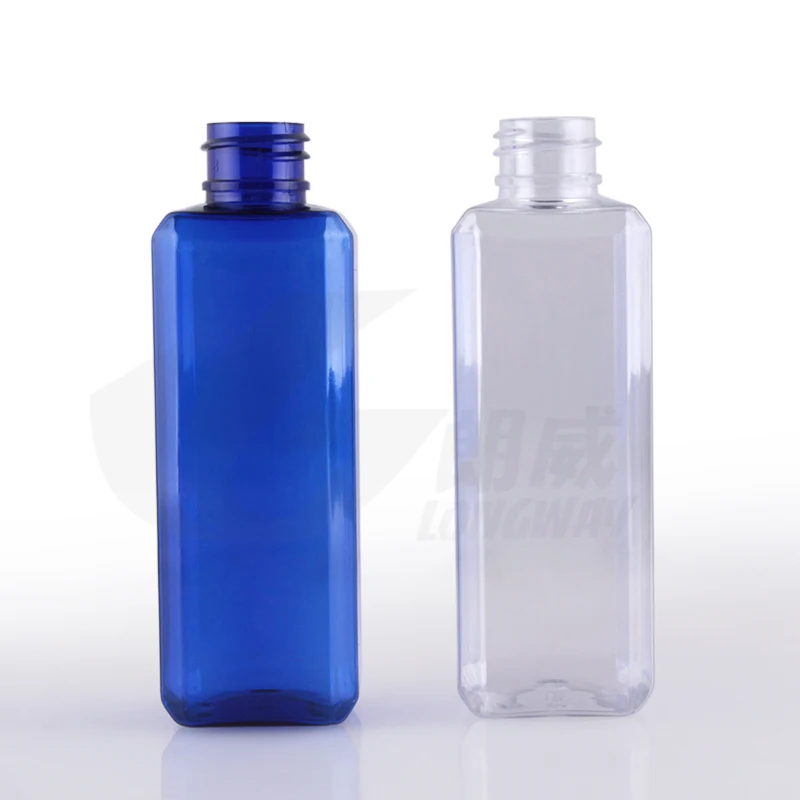 free shipping Capacity 100ml 30pcs/lot Square jack pump bottles, plastic sub-bottling, thick-walled plastic bottle pressed