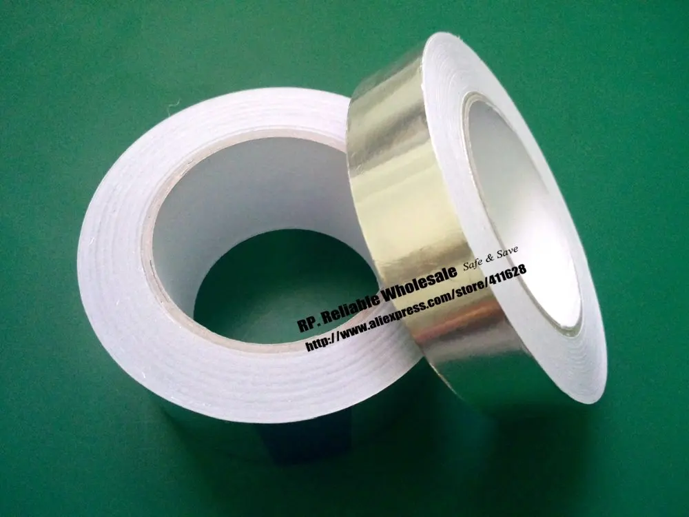 1x 15mm * 40 meters *0.06mm Adhesive Aluminum Foil Tape for BGA PCB Reworking Soldering Shielding Masking / Flame Resistant