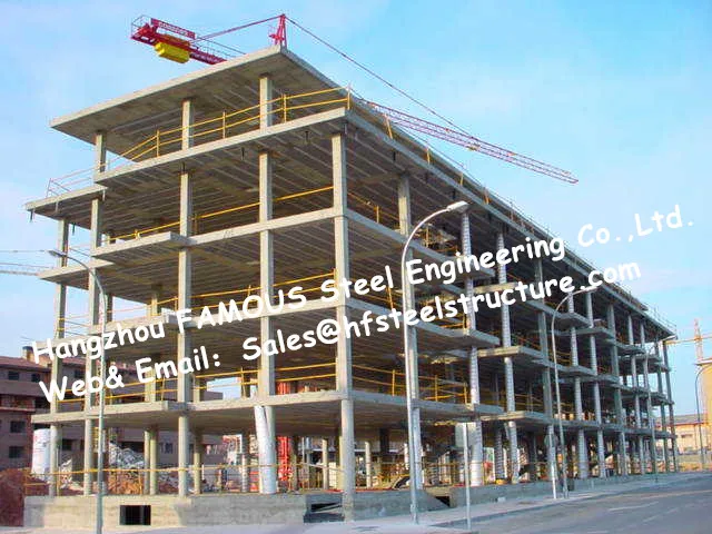 Custom Prefabricated Industrial Q235,Q345 Steel Storage Multi-storey Steel Building From China Supplier