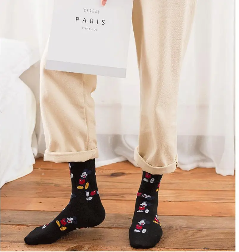 ARMKIN Korean Style women Cute cartoon Mouse Socks Fashion Funny Happy Novelty autumn winter Women Sock cotton calcetines mujer