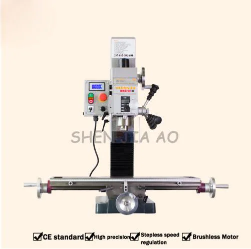 Small Drilling and Milling Machine DC without Rinse Motor Industrial Desktop High Speed Drilling and Milling Machine WMD25V