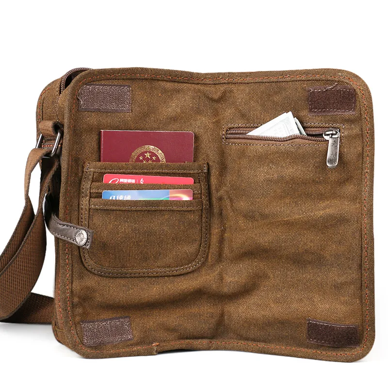 Imagem -06 - Nova Venda Versátil Canvas Messenger Bolsa para Homens Bolsa de Ombro Casual Retro Travel Bolsa 2023